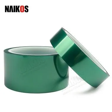 Fita de poliéster PET verde de alta temperatura